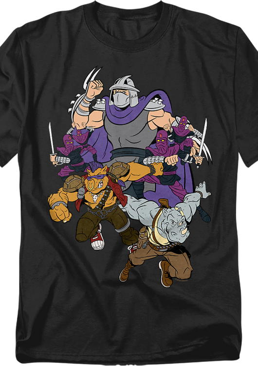 Shredder And Foot Clan Teenage Mutant Ninja Turtles T-Shirt - main product image