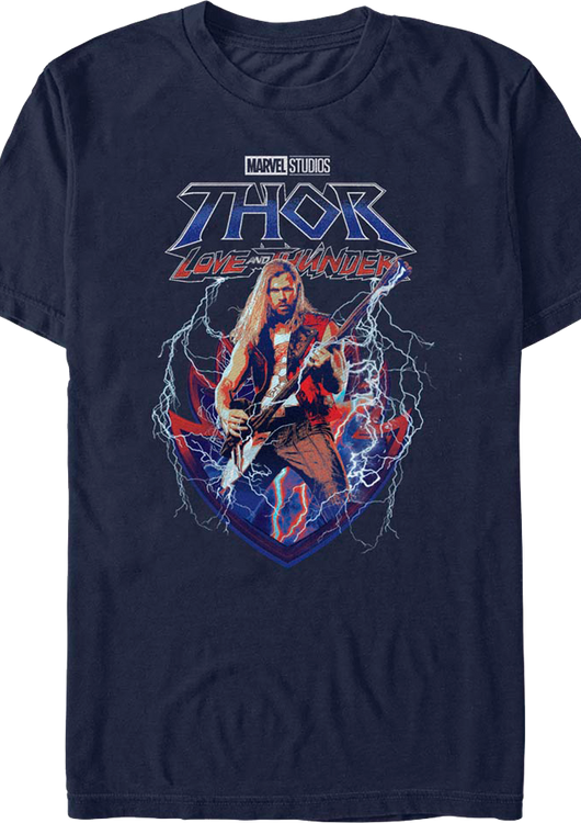 Shredding The Axe Thor Love And Thunder Marvel Comics T-Shirt - main product image
