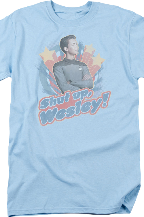 Shut Up Wesley Star Trek The Next Generation T-Shirt - main product image