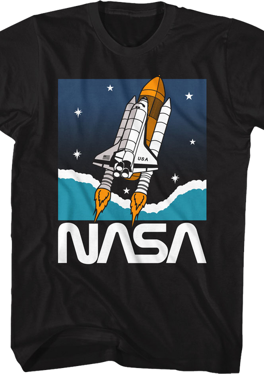 Shuttle In Space NASA T-Shirt - main product image