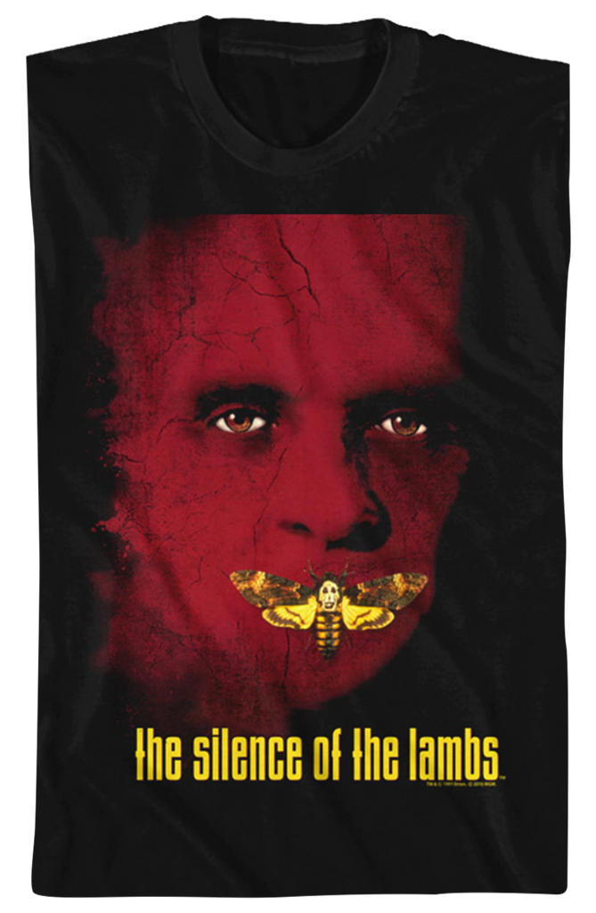 T-shirt Homme Film Le Silence Des Agneaux - Motif Affiche Années 90, 100% Coton, Taille Régulière