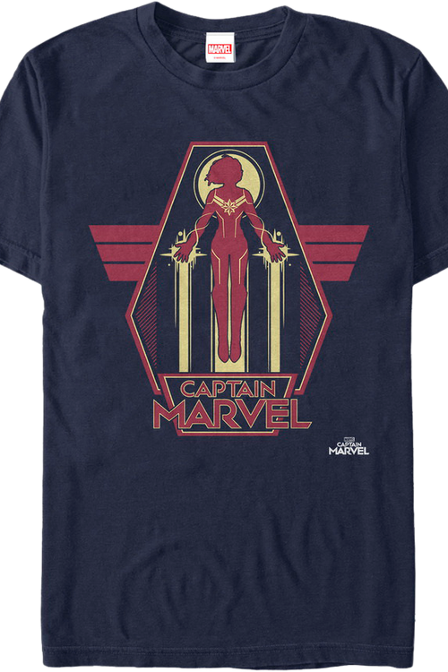 Silhouette Captain Marvel T-Shirt - main product image