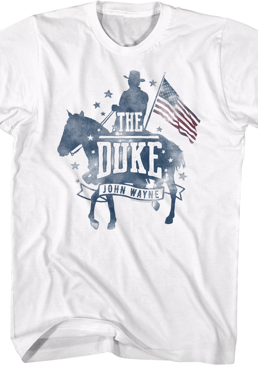 Silhouette & Flag John Wayne T-Shirt - main product image