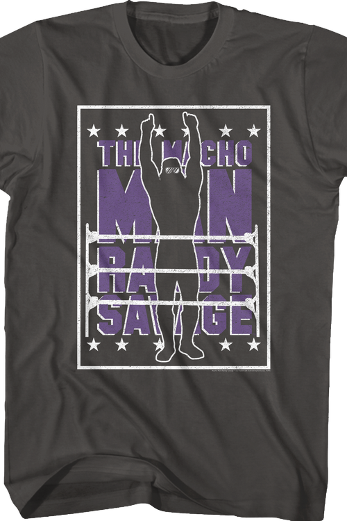Silhouette Macho Man Randy Savage T-Shirt - main product image