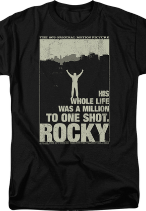 Silhouette Poster Rocky T-Shirt
