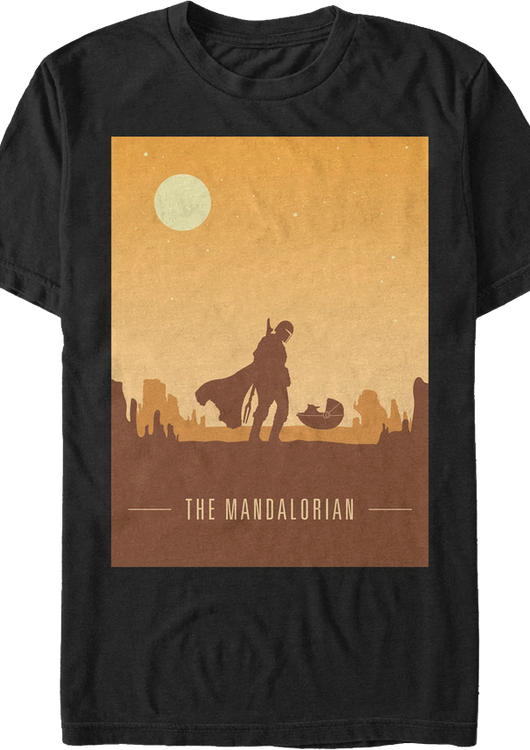 Silhouettes Star Wars The Mandalorian T-Shirt - main product image