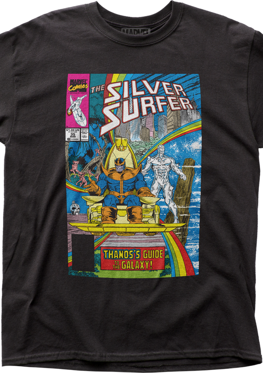 Silver Surfer Thanos's Guide to the Galaxy Marvel Comics T-Shirt - main product image