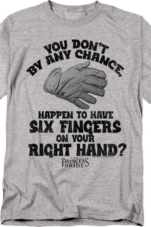Six Fingers On Your Right Hand Princess Bride T-Shirtmain product image