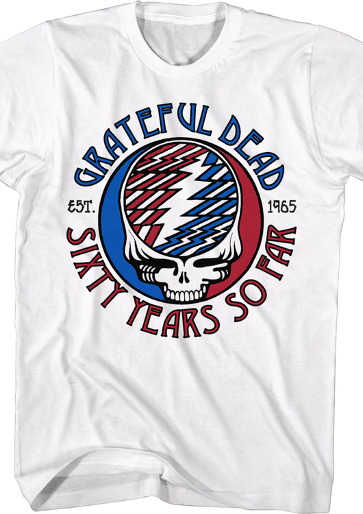 Sixty Years So Far Grateful Dead T-Shirt - main product image