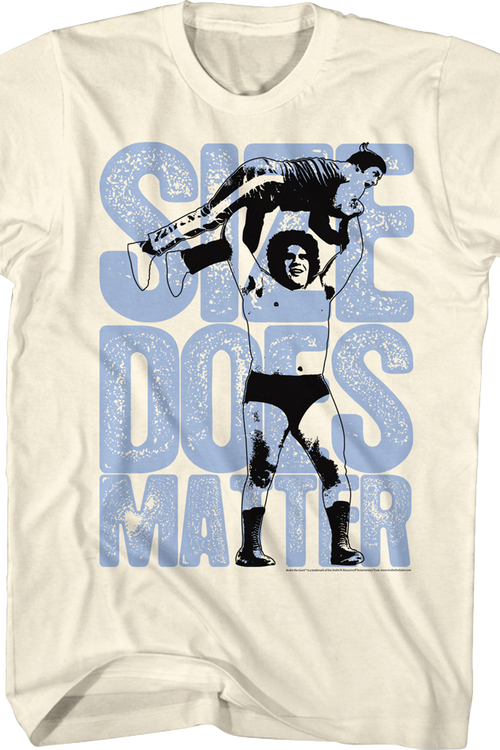 Size Does Matter Andre The Giant T-Shirt - main product image