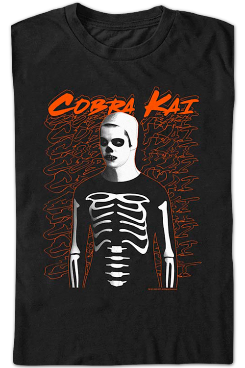 Skeleton Halloween Costume Cobra Kai T-Shirtmain product image