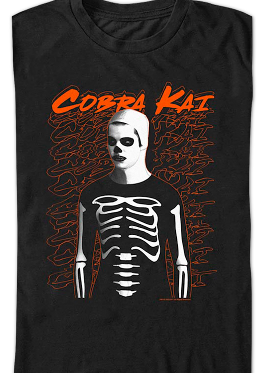Skeleton Halloween Costume Cobra Kai T-Shirt - main product image