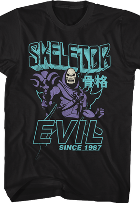 Skeletor Evil Since 1987 Masters of the Universe T-Shirt