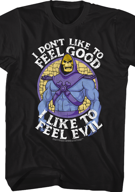 Skeletor I Like to Feel Evil Masters of the Universe T-Shirt - main product image