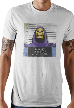 Skeletor Mug Shot Masters of the Universe T-Shirt