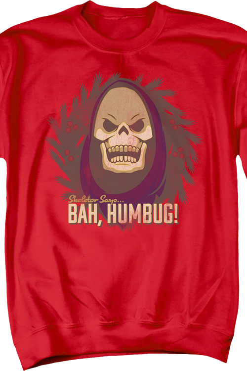 Skeletor Says Bah Humbug Masters of the Universe Sweatshirtmain product image
