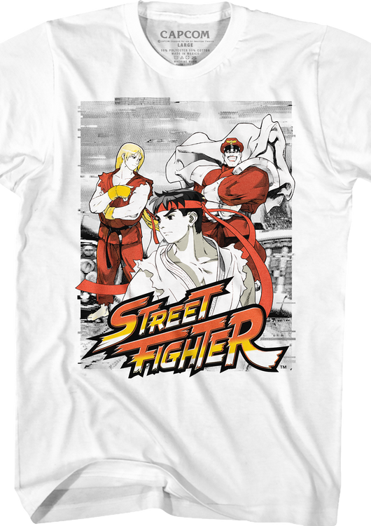 Sketch Distortion Street Fighter T-Shirt - main product image