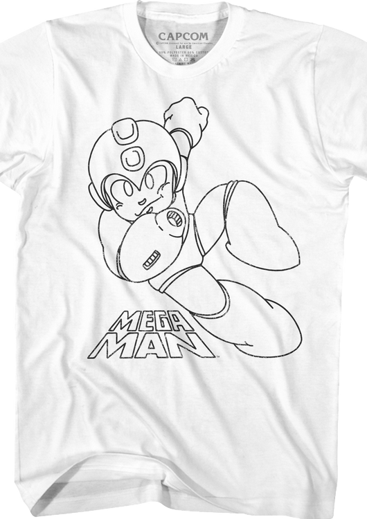 Sketch Mega Man T-Shirt - main product image