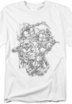 Sketches Teenage Mutant Ninja Turtles T-Shirt