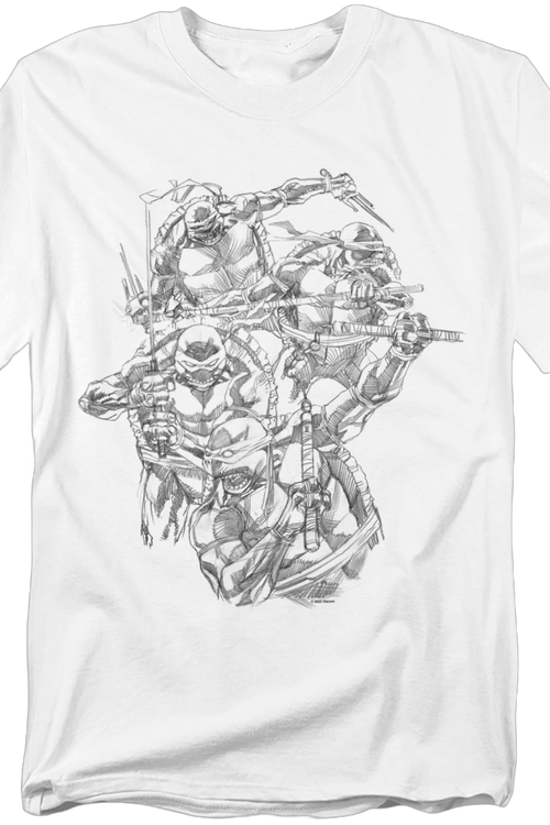 Sketches Teenage Mutant Ninja Turtles T-Shirt - main product image