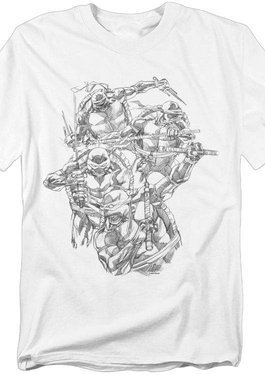 Sketches Teenage Mutant Ninja Turtles T-Shirt - main product image