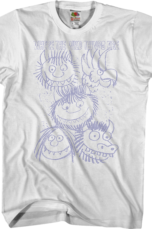 Sketches Where The Wild Things Are T-Shirtmain product image