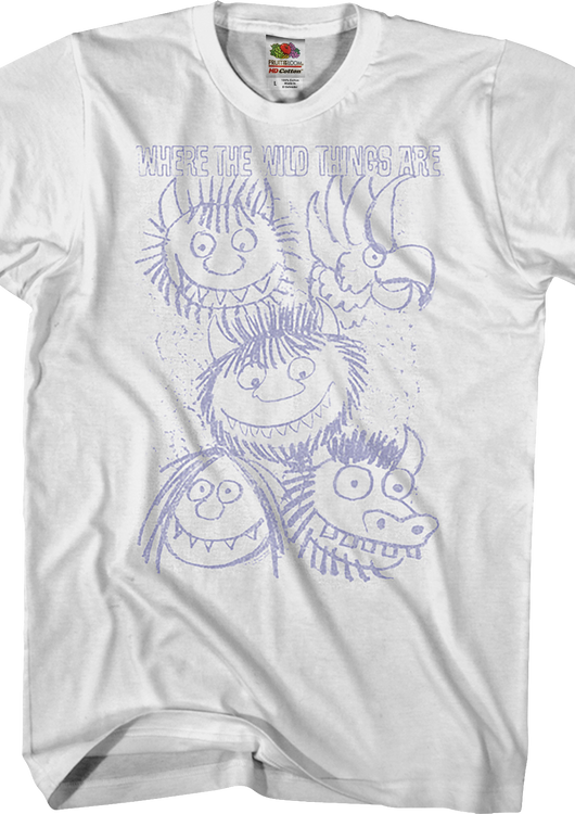 Sketches Where The Wild Things Are T-Shirt - main product image