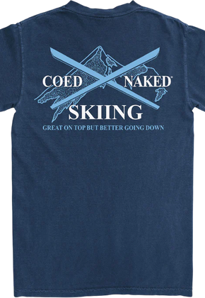 Skiing Coed Naked T-Shirt