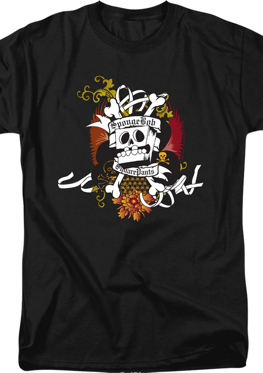 Skull And Crossbones SpongeBob SquarePants T-Shirt - main product image