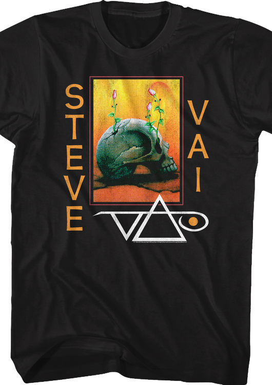 Skull and Flowers Steve Vai T-Shirt - main product image