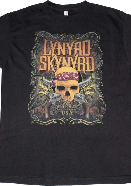Skull and Guns Lynyrd Skynyrd T-Shirt - main product image