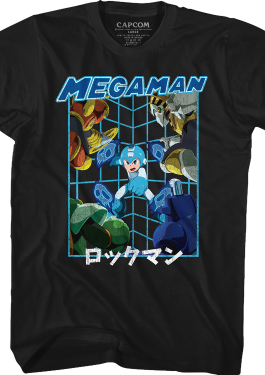 Skull Barrier Mega Man T-Shirt - main product image