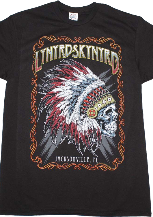 Skull Headdress Lynyrd Skynyrd T-Shirt - main product image