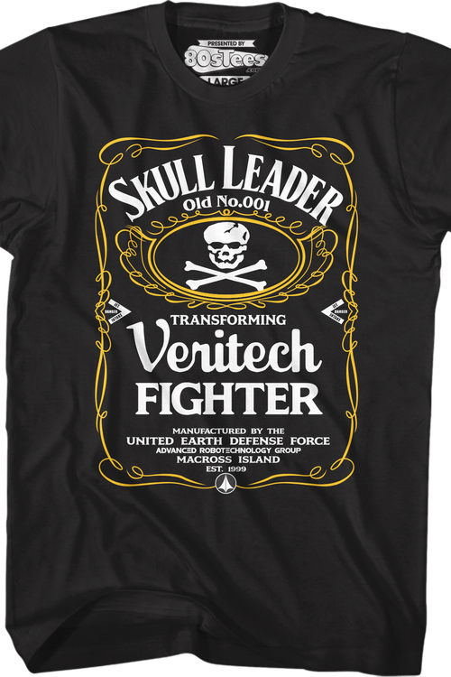 Skull Leader Label Robotech T-Shirtmain product image