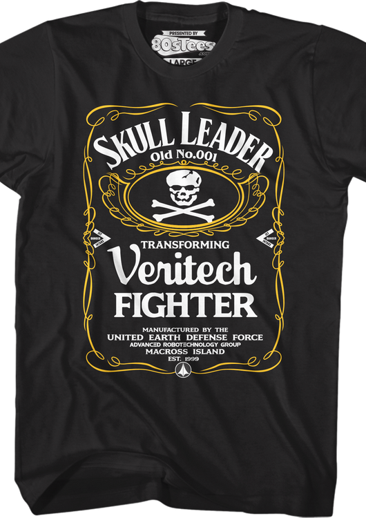 Skull Leader Label Robotech T-Shirt - main product image