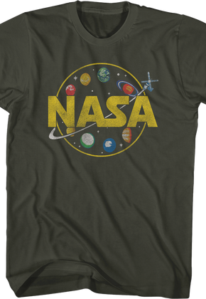 Skylab Orbiting Planets NASA T-Shirt