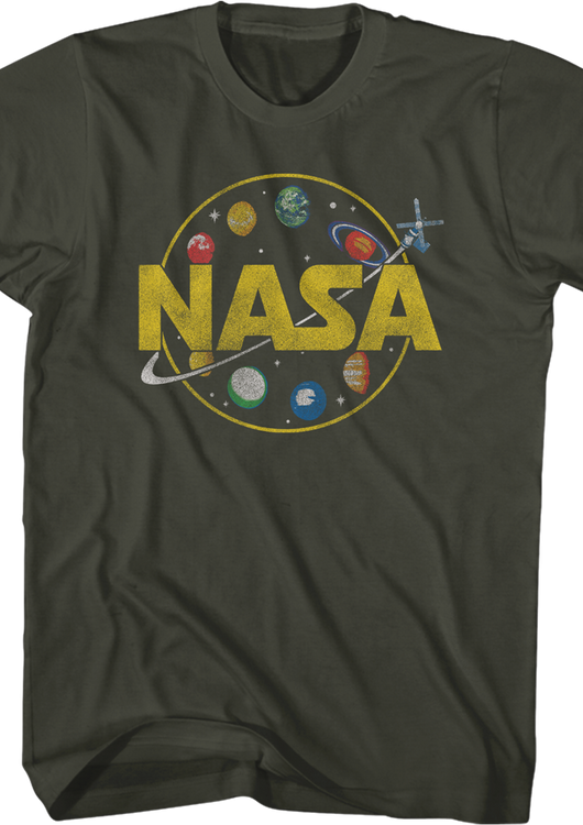 Skylab Orbiting Planets NASA T-Shirt - main product image
