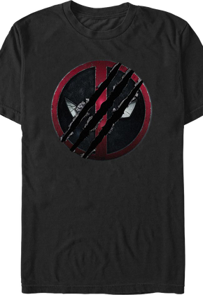 Slashed Logo Deadpool & Wolverine Marvel Comics T-Shirt