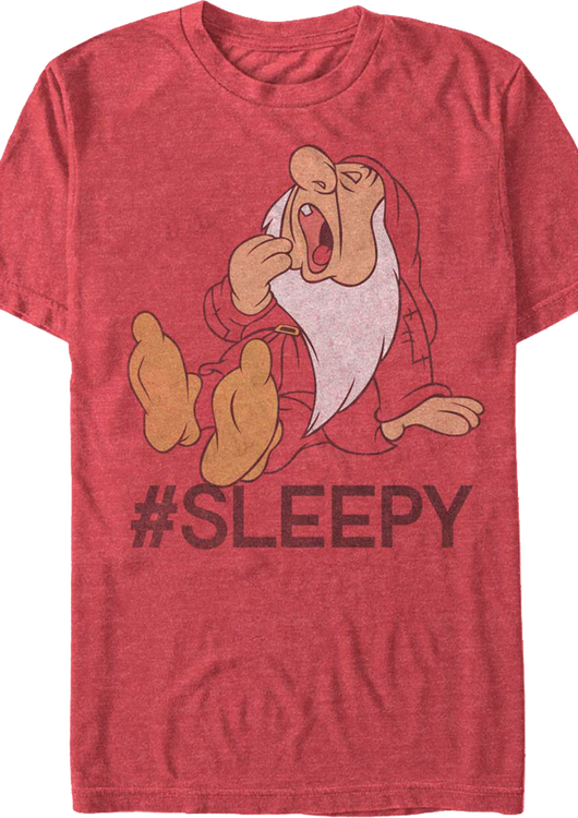 Sleepy Snow White and the Seven Dwarfs T-Shirt - main product image
