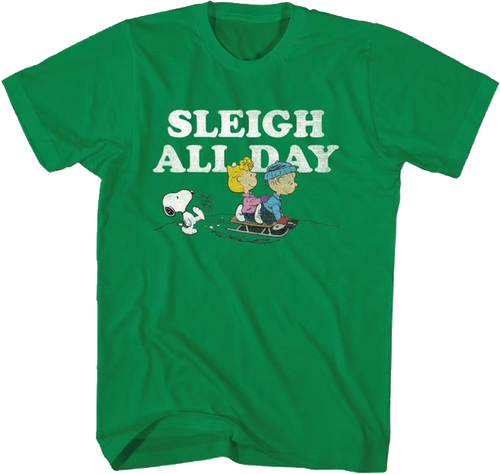 Sleigh All Day Peanuts T-Shirtmain product image