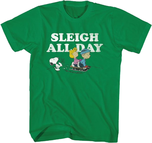 Sleigh All Day Peanuts T-Shirt - main product image
