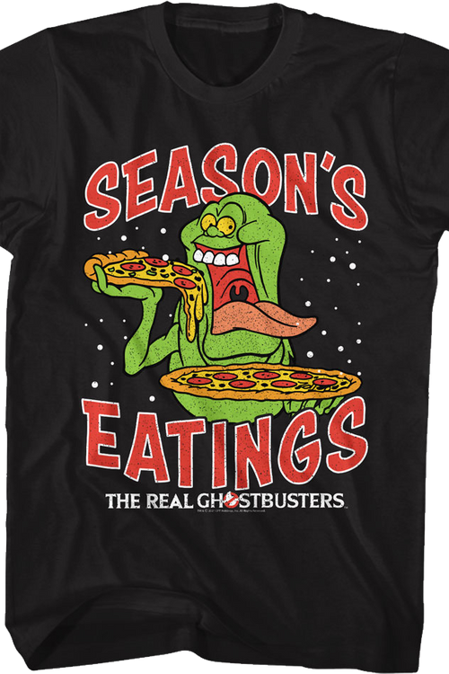 Slimer Season's Eatings Real Ghostbusters T-Shirt - main product image