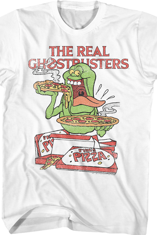 Slimer's Pizza Real Ghostbusters T-Shirt - main product image