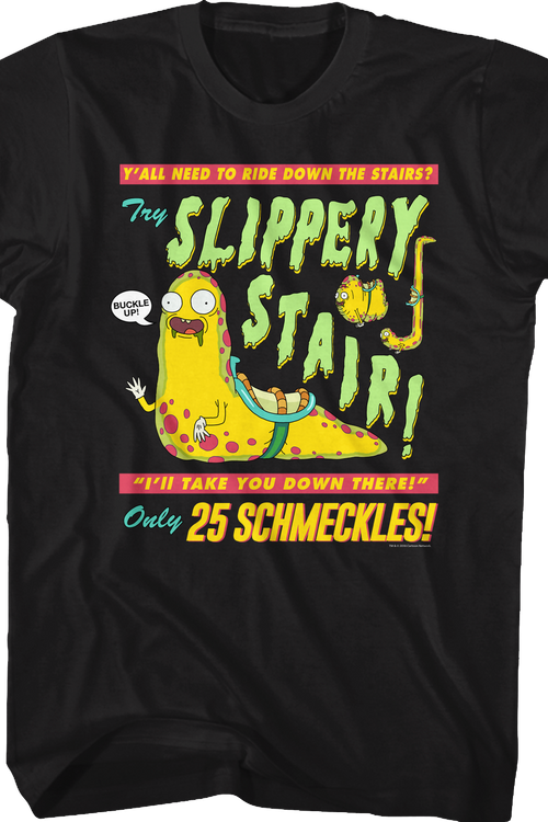 Slippery Stair Rick and Morty T-Shirtmain product image