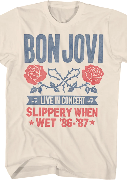 Slippery When Wet '86-'87 Bon Jovi T-Shirt - main product image