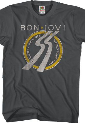 Trevco Slippery When Wet Bon Jovi T-Shirt