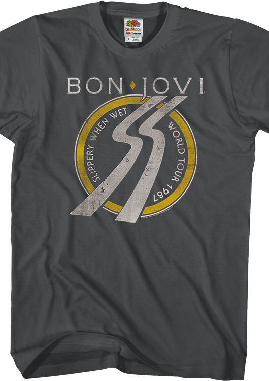 Trevco Slippery When Wet Bon Jovi T-Shirt - main product image