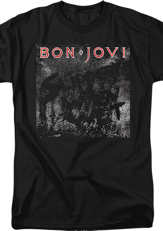 Slippery When Wet Cover Bon Jovi T-Shirt - main product image