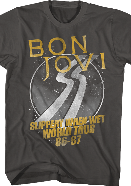 Slippery When Wet World Tour Bon Jovi T-Shirt - main product image