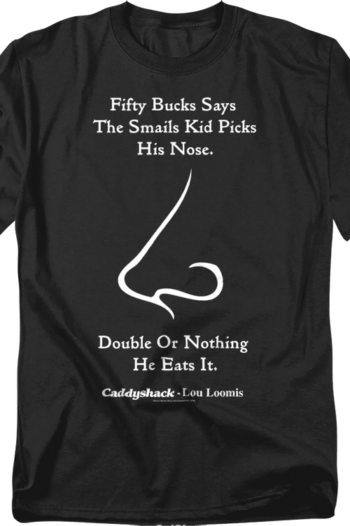 Smails Kid Picks His Nose Caddyshack T-Shirtmain product image